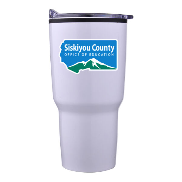 30 oz. Curved Body Tumbler W/ Lid Thumbnail