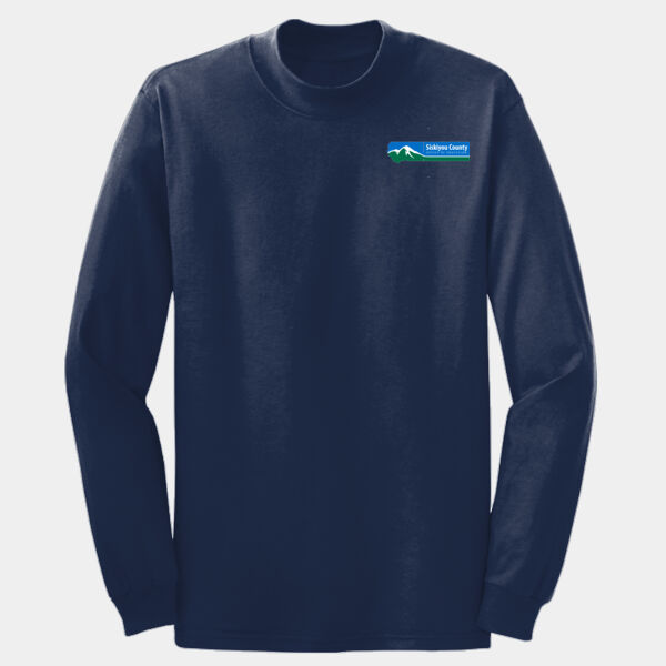 Adult Long Sleeve 100% Cotton T Shirt Thumbnail