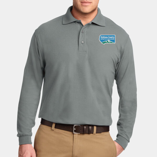 Long Sleeve Silk Touch™ Polo  Thumbnail