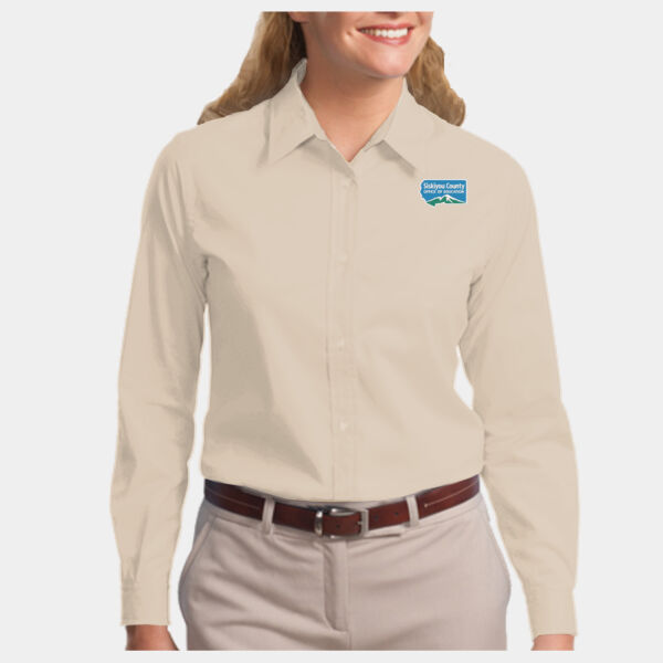 Ladies Long Sleeve Easy Care Shirt Thumbnail